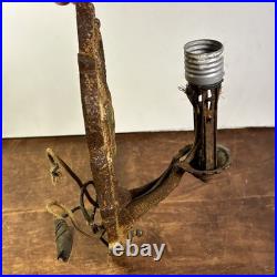 Vintage Wall Sconce Lighting Fixture Lamp C. 1920s-30s Medieval Revival For Parts Vintage Wall Sconce Lighting Fixture Lamp C. 1920s-30s Medieval Revival For Parts