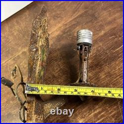 Vintage Wall Sconce Lighting Fixture Lamp C. 1920s-30s Medieval Revival For Parts