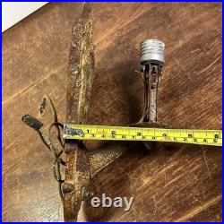 Vintage Wall Sconce Lighting Fixture Lamp C. 1920s-30s Medieval Revival For Parts