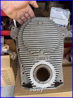 Vintage Weiand FUEL TIMING COVER HILBORN kinsler enderle SCTA Hot Rod