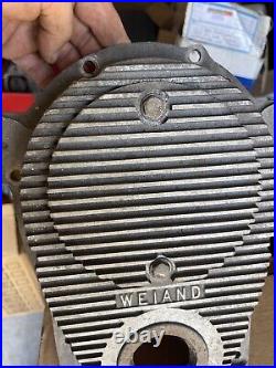 Vintage Weiand FUEL TIMING COVER HILBORN kinsler enderle SCTA Hot Rod