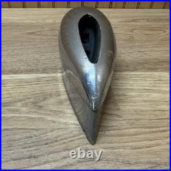 Vintage Wood Boat Bow lamp Light housing with flag mast mount base & parts