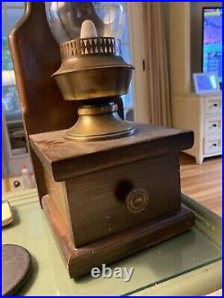 Vintage Wood base Table Lamp, 2-way switch, 26tall-witho Bulb, Works or parts