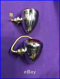 thumbnail image 2 of Small Mini Chrome Marker Lamp / Turn Signal Light – Custom Hot Rat Rod Chevy Truck 2 of 5