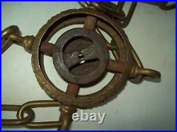 Vintage brass chandelier chain light parts 36 twist chain