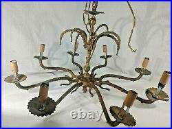 Vintage chandelier brass Lamp Fixture Parts