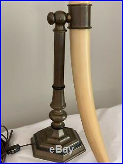 Vintage chapman horn lamp Brass Pair Parts