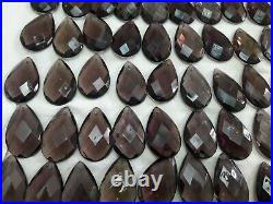 Vintage color teardrop glass for chandeliers and lamps parts lot of 100