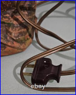 Vintage de luxe art clock / the lux clock mfg. Co. CAMEL LAMP CLOCK for parts