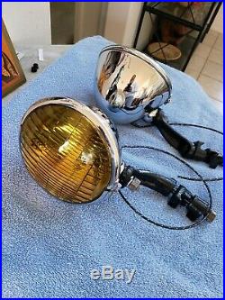 Vintage fog lamps 1936 1937 1938 1939 1940 chevy buick cadillac olds pontiac for