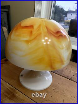 Vintage gilbert soft light mcm lamp shade dome mushroom softlight parts