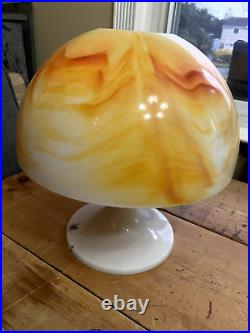 Vintage gilbert soft light mcm lamp shade dome mushroom softlight parts