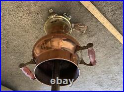 Vintage lamp Brass Copper Water Jug Pot lamp working