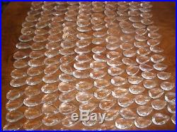 Vintage lot of 200 tear drop glass prisms 1.25 FOR CHANDELIER LAMP PART