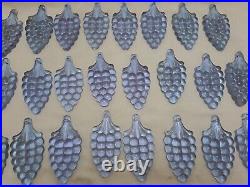 Vintage lot of 30 pieces grape teardrop for chandeliers and lamps parts 3.5