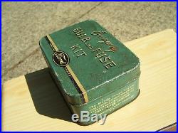 Vintage nos 50s Ford emergency Bulb & fuse kit tin box can head tail lights lamp