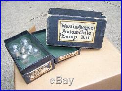 Vintage nos Westinghouse automobile Lamp kit light box bulb gm ford chevy dodge