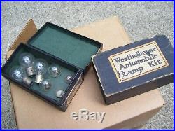 Vintage nos Westinghouse automobile Lamp kit light box bulb gm ford chevy dodge