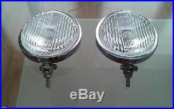 Vintage oem chrome bosch halogen fog light lamps NOS