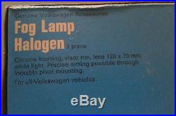 Vintage oem chrome hella fog lights lamps NOS vw bug t1 t2 ghia 1500 porsche 356
