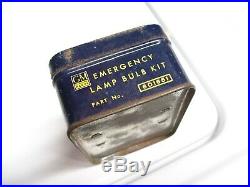 Vintage original nos 1940s GM chevy pontiac automobile bulb kit lamp tin box can