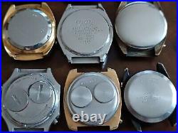 Vintage red lcd watch bundle for parts or repair