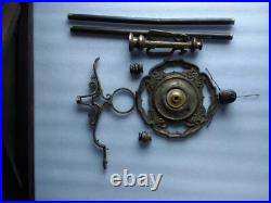 Vintage solid cast brass floor lamp base and parts