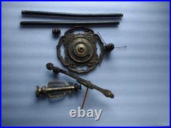 Vintage solid cast brass floor lamp base and parts