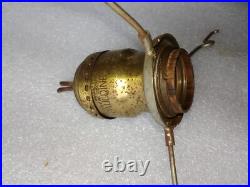 Vintage solid cast brass floor lamp base and parts