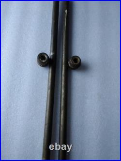 Vintage solid cast brass floor lamp base and parts