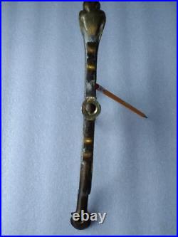 Vintage solid cast brass floor lamp base and parts