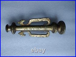 Vintage solid cast brass floor lamp base and parts