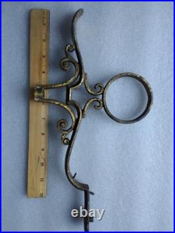 Vintage solid cast brass floor lamp base and parts