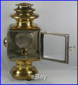 Vtg 1909 Brass Solar Kerosene Automobile Horseless Carriage Lamp Headlight Model