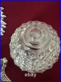 Vtg 1940s Art Deco 3-Chain Ceiling Light Fixture Parts Sunburst Shade & Globe Vtg 1940s Art Deco 3-Chain Ceiling Light Fixture Parts Sunburst Shade & Globe