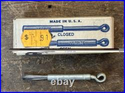Vtg 40s Justrite Adjustable Canvas Cap Carbide Lamp with Original Box & Parts NOS