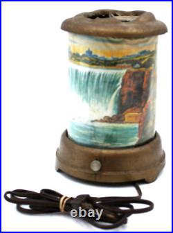 Vtg A. B. LEECH 1950 MCM Econlite Roto-Vue Jr. Motion Lamp Niagara Falls Gd Parts