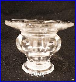 Vtg Antique Baccarat chandelier Parts cup Lighting parts Crystal Set of 6