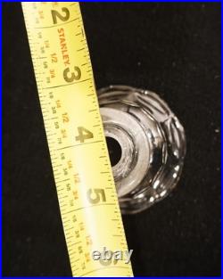 Vtg Antique Baccarat chandelier Parts cup Lighting parts Crystal Set of 6