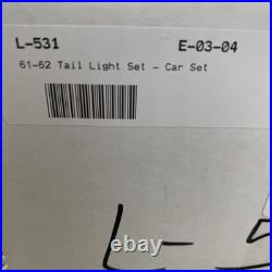 Vtg Cars'61/62 Light Lamp Lenses Original Set 4 Red Official Gm Parts