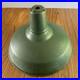 Vtg_Enamel_Green_Porcelain_Light_Fixture_Gas_Station_Industrial_Parts_Only_01_euwx