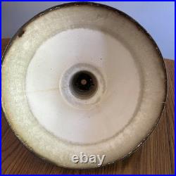 Vtg Enamel Green Porcelain Light Fixture Gas Station Industrial Parts Only