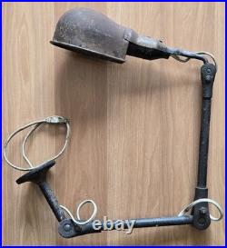 Vtg Industrial Work Light Lot Parts Repair Articulating Hubbell Work Shop Lamp