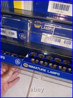 Vtg NAPA AUTO LAMP BULBS Counter Wall Display Cabinet U. S. A. NAPA BULB-NEW