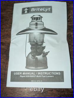 Vtg PETROMAX Super Rapid 829/500CP Lantern Petromax Shade Germany & Spare Parts