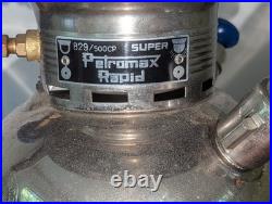 Vtg PETROMAX Super Rapid 829/500CP Lantern Petromax Shade Germany & Spare Parts