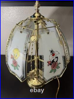 Vtg & RARE! Looney Tunes Characters Brass Touch Lamp by Dale Tiffany, 24- Parts
