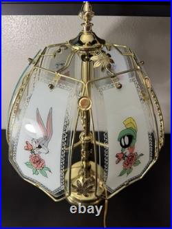 Vtg & RARE! Looney Tunes Characters Brass Touch Lamp by Dale Tiffany, 24- Parts