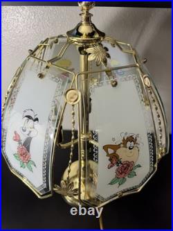 Vtg & RARE! Looney Tunes Characters Brass Touch Lamp by Dale Tiffany, 24- Parts