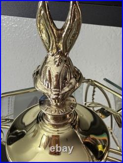 Vtg & RARE! Looney Tunes Characters Brass Touch Lamp by Dale Tiffany, 24- Parts